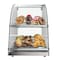 Koolmore 2 Tier Commercial Countertop Bakery Display Case with Front Curved Glass and Rear Door DC-2CN - alternate 1